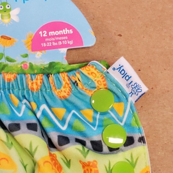 I-Play Swimsuit Diaper 12 Months Green - Picture 3 of 6